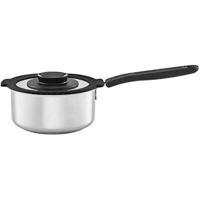 Fiskars Stieltopf mit Deckel, Füllmenge: 1,5 Liter Für alle Kochfelder geeignet, Rostfreier Edelstahl/Kunststoff, Functional Form, 1026576 Fiskars Stieltopf mit Deckel, Füllmenge: 1,5 Liter Für alle Kochfelder geeignet, Rostfreier Edelstahl/Kunststoff, Functional Form, 1026576