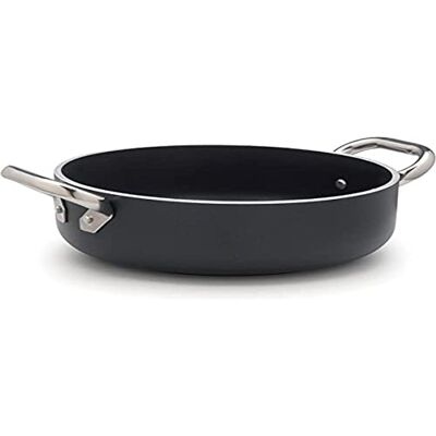 Agnelli Schwarz Aluminium Induktion Casserole - Antihaft 28cm Agnelli Schwarz Aluminium Induktion Casserole - Antihaft 28cm
