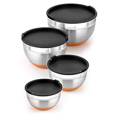 BRA Efficient Set mit 4 Edelstahlschüsseln (12 16 20 24 cm) BRA Efficient Set mit 4 Edelstahlschüsseln (12 16 20 24 cm)