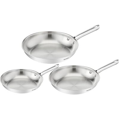 Tefal Duetto On, B866S334 Pfannen-Set, 20/24/28 cm, hochwertiger Edelstahl, 10 Jahre Garantie Tefal Duetto On, B866S334 Pfannen-Set, 20/24/28 cm, hochwertiger Edelstahl, 10 Jahre Garantie