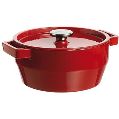 Pyrex Bratentopf, Gusseisen, Rot, SC5AC24/5141 Pyrex Bratentopf, Gusseisen, Rot, SC5AC24/5141