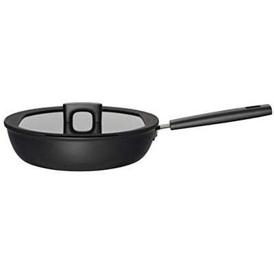 Fiskars Sautierpfanne mit Deckel, Ø 28 cm, Füllmenge: 3,5 Liter Für alle Kochfelder geeignet, Aluminium/Kunststoff, Kratzfest, Antihaftbeschichtung, Hard Face, Schwarz, 1052232 Fiskars Sautierpfanne mit Deckel, Ø 28 cm, Füllmenge: 3,5 Liter Für alle Kochfelder geeignet, Aluminium/Kunststoff, Kratzfest, Antihaftbeschichtung, Hard Face, Schwarz, 1052232