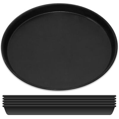 GRÄWE 6er Set Pizzablech Ø 28 cm, rundes Pizza Backblech aus Blaublech, unbeschichtet, hitzebeständig bis 400 °C, Made in Germany GRÄWE 6er Set Pizzablech Ø 28 cm, rundes Pizza Backblech aus Blaublech, unbeschichtet, hitzebeständig bis 400 °C, Made in Germany