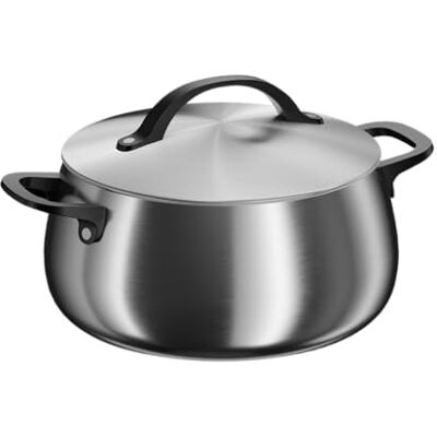 Berghoff Home Kochtopf (24cm)– Edelstahl Topf mit Deckel – Kochtopf für alle Herdarten inkl. Induktion – Pastatopf spülmaschinengeeignet & Ofenfest schwarz Berghoff Home Kochtopf (24cm)– Edelstahl Topf mit Deckel – Kochtopf für alle Herdarten inkl. Induktion – Pastatopf spülmaschinengeeignet & Ofenfest schwarz