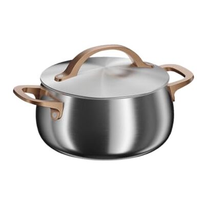 Berghoff Home Kochtopf (20cm) – Edelstahl Topf mit Deckel – Kochtopf für alle Herdarten inkl. Induktion – Pastatopf Ofenfest- Rose gold Berghoff Home Kochtopf (20cm) – Edelstahl Topf mit Deckel – Kochtopf für alle Herdarten inkl. Induktion – Pastatopf Ofenfest- Rose gold