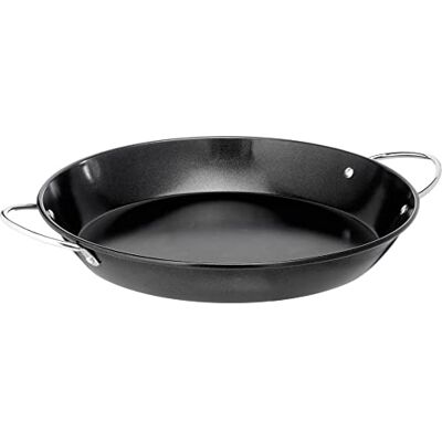 Campingaz Paellapfanne, antihaftbeschichtet, für das Culinary Modular System Ø 35 cm, Höhe 8 cm, verchromte Griffe, Schwarz Campingaz Paellapfanne, antihaftbeschichtet, für das Culinary Modular System Ø 35 cm, Höhe 8 cm, verchromte Griffe, Schwarz