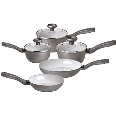 Prestige Earth Pan Topfset Induktion 5tlg. Kochgeschirr Set mit Bratpfannen 20/28cm Antihaft, Keramik, Recycelt & Recycelbar, Spülmaschinenfest, Easy Grip Prestige Earth Pan Topfset Induktion 5tlg. Kochgeschirr Set mit Bratpfannen 20/28cm Antihaft, Keramik, Recycelt & Recycelbar, Spülmaschinenfest, Easy Grip
