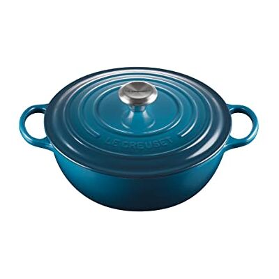 LE CREUSET Signature La Marmite aus Gusseisen, Ø 26 cm, Für alle Herdarten und Induktion geeignet, Volumen: 4,1 l, 4,255 kg, Deep Teal, 21114266420430 LE CREUSET Signature La Marmite aus Gusseisen, Ø 26 cm, Für alle Herdarten und Induktion geeignet, Volumen: 4,1 l, 4,255 kg, Deep Teal, 21114266420430