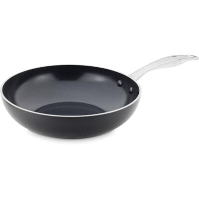 GreenPan Brussels Wok mit Antihaftbeschichtung, 28cm/3.6 Liter, PFAS-frei, Schwarz GreenPan Brussels Wok mit Antihaftbeschichtung, 28cm/3.6 Liter, PFAS-frei, Schwarz