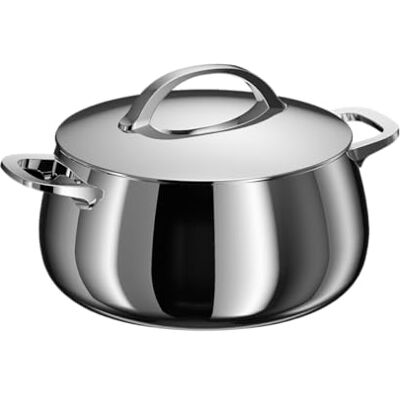 Berghoff Home Kochtopf (24cm)– Edelstahl Topf mit Deckel – Kochtopf für alle Herdarten inkl. Induktion – Pastatopf spülmaschinengeeignet & Ofenfest Berghoff Home Kochtopf (24cm)– Edelstahl Topf mit Deckel – Kochtopf für alle Herdarten inkl. Induktion – Pastatopf spülmaschinengeeignet & Ofenfest