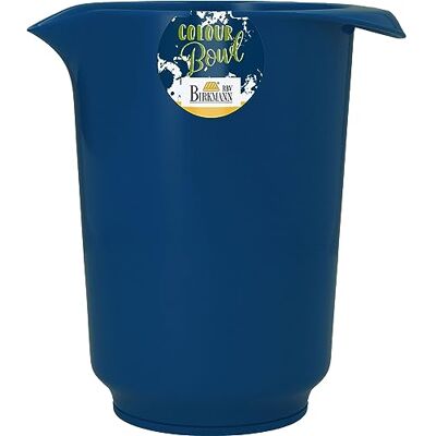 RBV Birkmann Birkmann, Colour Bowls, Rührbecher, 1,5 Liter, Schüssel aus Melamin, kratzfest, standfest, nachhaltig, dunkelblau, 709072 RBV Birkmann Birkmann, Colour Bowls, Rührbecher, 1,5 Liter, Schüssel aus Melamin, kratzfest, standfest, nachhaltig, dunkelblau, 709072