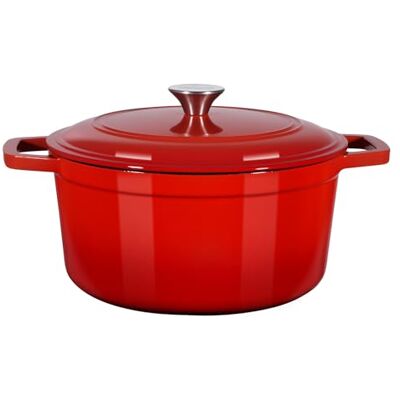 VEVOR Schmortopf aus emailliertem Gusseisen, 5,68 L Dutch Oven zum Backen von Sauerteigbrot, robuster Kochtopf mit Deckel & 2 Griffen, geeignet bis 260 °C, Feuertopf zum Kochen und Braten VEVOR Schmortopf aus emailliertem Gusseisen, 5,68 L Dutch Oven zum Backen von Sauerteigbrot, robuster Kochtopf mit Deckel & 2 Griffen, geeignet bis 260 °C, Feuertopf zum Kochen und Braten