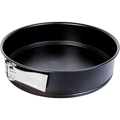 Dr. Oetker Springform Ø 24 cm, Backform mit Flachboden, runde Kuchenform aus Stahl mit Antihaftbeschichtung (Farbe: schwarz), Menge: 1 Stück Dr. Oetker Springform Ø 24 cm, Backform mit Flachboden, runde Kuchenform aus Stahl mit Antihaftbeschichtung (Farbe: schwarz), Menge: 1 Stück