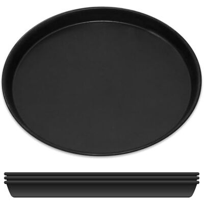 GRÄWE 4er Set Pizzablech Ø 24 cm, rundes Pizza Backblech aus Blaublech, unbeschichtet, hitzebeständig bis 400 °C, Made in Germany GRÄWE 4er Set Pizzablech Ø 24 cm, rundes Pizza Backblech aus Blaublech, unbeschichtet, hitzebeständig bis 400 °C, Made in Germany
