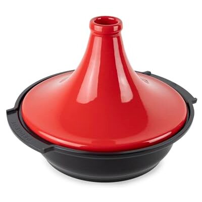 Peugeot Tajine-Topf aus Keramik 30 cm Für alle Herdarten geeignet, einschließlich Induktion Französiches Know-How Rot Peugeot Tajine-Topf aus Keramik 30 cm Für alle Herdarten geeignet, einschließlich Induktion Französiches Know-How Rot