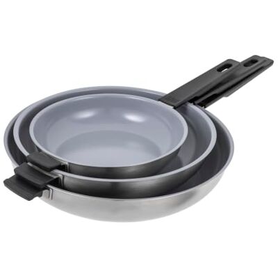 KUHN RIKON SMART & COMPACT CERAMIC Bratpfannen Set Ø 20 + 24 + 28 cm Macht das Kochen leichter und spart Platz. Ideal für moderne Küchen. KUHN RIKON SMART & COMPACT CERAMIC Bratpfannen Set Ø 20 + 24 + 28 cm Macht das Kochen leichter und spart Platz. Ideal für moderne Küchen.