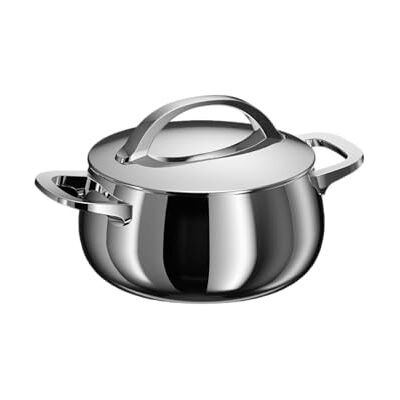 Berghoff Home Kochtopf klein (18cm)– Edelstahl Topf mit Deckel – Kochtopf für alle Herdarten inkl. Induktion – Schmortopf spülmaschinengeeignet & Ofenfest Berghoff Home Kochtopf klein (18cm)– Edelstahl Topf mit Deckel – Kochtopf für alle Herdarten inkl. Induktion – Schmortopf spülmaschinengeeignet & Ofenfest