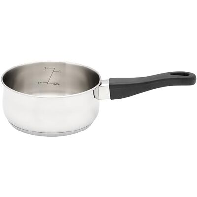 JUDGE Vista Edelstahl Stielkasserolle – 16 cm Kasserolle Ohne Deckel, Kochtopf Induktion, Kleiner Edelstahltopf mit Kühl Bleibendem Griff, Spülmaschinen- und Ofenfest, 25 Jahre Garantie JUDGE Vista Edelstahl Stielkasserolle – 16 cm Kasserolle Ohne Deckel, Kochtopf Induktion, Kleiner Edelstahltopf mit Kühl Bleibendem Griff, Spülmaschinen- und Ofenfest, 25 Jahre Garantie