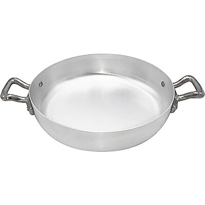 Baldassare Agnelli Pentole Bratpfanne, BLTF-Aluminium, 2 Griffe aus Edelstahl, silberfarben 30 cm Silber/schwarz Baldassare Agnelli Pentole Bratpfanne, BLTF-Aluminium, 2 Griffe aus Edelstahl, silberfarben 30 cm Silber/schwarz