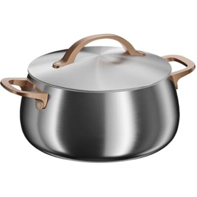 Berghoff Home Kochtopf (24cm) – Edelstahl Topf mit Deckel – Kochtopf für alle Herdarten inkl. Induktion – Pastatopf Ofenfest- Rose gold Berghoff Home Kochtopf (24cm) – Edelstahl Topf mit Deckel – Kochtopf für alle Herdarten inkl. Induktion – Pastatopf Ofenfest- Rose gold