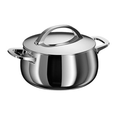 Berghoff Home Kochtopf (20cm) – Edelstahl Topf mit Deckel – Kochtopf für alle Herdarten inkl. Induktion – Pastatopf spülmaschinengeeignet & Ofenfest Berghoff Home Kochtopf (20cm) – Edelstahl Topf mit Deckel – Kochtopf für alle Herdarten inkl. Induktion – Pastatopf spülmaschinengeeignet & Ofenfest