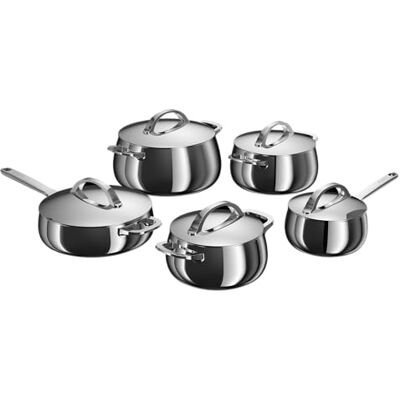 Berghoff Home Topfset Edelstahl – 10-tlg. – Kochtopf Set mit Deckel Töpfe Set Induktion, Ceran-, Gasherd & Elektroherd geeignet – Topf Set Berghoff Home Topfset Edelstahl – 10-tlg. – Kochtopf Set mit Deckel Töpfe Set Induktion, Ceran-, Gasherd & Elektroherd geeignet – Topf Set