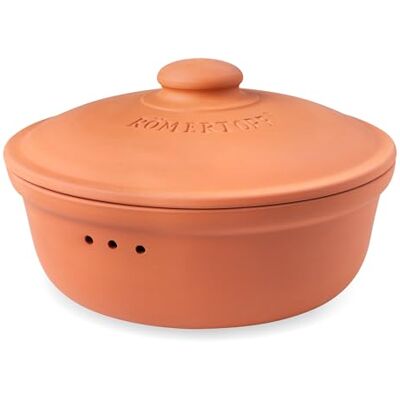 Romertopf Römertopf Brottopf rund 4,5 L Brotkasten Keramik mit Deckel, Terrakotta Ø 30 cm, Platz für 1–2 Laibe oder viele Brötchen, atmungsaktive glasierte Keramik, spülmaschinengeeignet, seit 1967 Romertopf Römertopf Brottopf rund 4,5 L Brotkasten Keramik mit Deckel, Terrakotta Ø 30 cm, Platz für 1–2 Laibe oder viele Brötchen, atmungsaktive glasierte Keramik, spülmaschinengeeignet, seit 1967