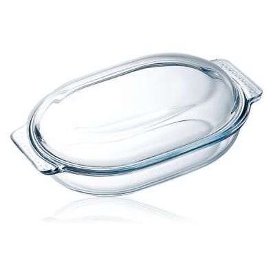 Pyrex Bräter mit Deckel, 4,5L Oval, Glas, 4,5 l Pyrex Bräter mit Deckel, 4,5L Oval, Glas, 4,5 l