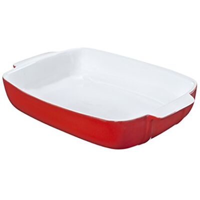Pyrex Signature Rechteckige Auflaufform Signature aus Keramik, Keramik, rot, 42,2 x 26,7 x 7,5 cm Pyrex Signature Rechteckige Auflaufform Signature aus Keramik, Keramik, rot, 42,2 x 26,7 x 7,5 cm