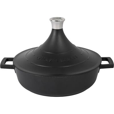 Master Class MasterClass Tajine-Form aus Aluminiumguss mit selbstbindendem Kegeldeckel, 4 l, Antihaftbeschichtung, rund, Induktion, Herd, Kochgeschirr, spülmaschinenfest, ofenfest, 28 cm, Schwarz Master Class MasterClass Tajine-Form aus Aluminiumguss mit selbstbindendem Kegeldeckel, 4 l, Antihaftbeschichtung, rund, Induktion, Herd, Kochgeschirr, spülmaschinenfest, ofenfest, 28 cm, Schwarz