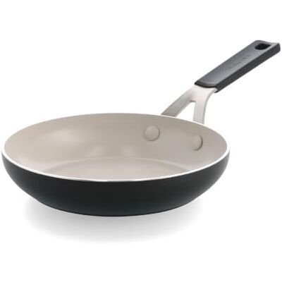 KitchenAid Aluminium Bratpfanne 20 Cm, Keramik-Antihaftbeschichtung Ohne PFAS, Induktion, Backofenfest Bis 160 °C, Schwarz KitchenAid Aluminium Bratpfanne 20 Cm, Keramik-Antihaftbeschichtung Ohne PFAS, Induktion, Backofenfest Bis 160 °C, Schwarz
