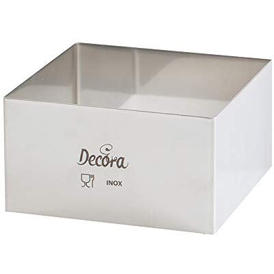 Decora 0063794 TORTENRING QUADRATISCH AUS Edelstahl 12X12X4,5 H cm Decora 0063794 TORTENRING QUADRATISCH AUS Edelstahl 12X12X4,5 H cm