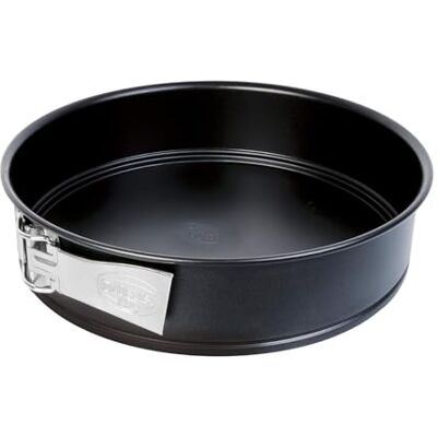 Dr. Oetker Springform Ø 28 cm, Backform mit Flachboden, runde Kuchenform aus Stahl mit Antihaftbeschichtung (Farbe: schwarz), Menge: 1 Stück Dr. Oetker Springform Ø 28 cm, Backform mit Flachboden, runde Kuchenform aus Stahl mit Antihaftbeschichtung (Farbe: schwarz), Menge: 1 Stück