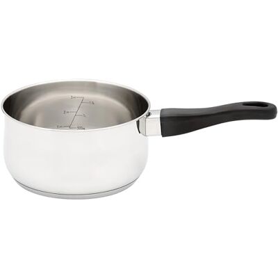 JUDGE Vista Edelstahl Stielkasserolle – 18 cm Kasserolle Ohne Deckel, Kochtopf Induktion, Kleiner Edelstahltopf mit Kühl Bleibendem Griff, Spülmaschinen- und Ofenfest, 25 Jahre Garantie JUDGE Vista Edelstahl Stielkasserolle – 18 cm Kasserolle Ohne Deckel, Kochtopf Induktion, Kleiner Edelstahltopf mit Kühl Bleibendem Griff, Spülmaschinen- und Ofenfest, 25 Jahre Garantie
