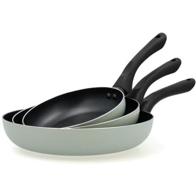 Quid Tropic 3-teiliges Pfannen-Set, Aluminium, 18/22/26 cm Pfannen mit 18 cm, 22 cm und 26 cm, innen antihaftbeschichtet, spülmaschinenfest Quid Tropic 3-teiliges Pfannen-Set, Aluminium, 18/22/26 cm Pfannen mit 18 cm, 22 cm und 26 cm, innen antihaftbeschichtet, spülmaschinenfest