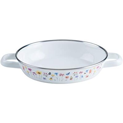 Riess , 0044-070, Eier- und Servierpfanne Ø 10cm, FLORA, Weiß, Emaille, Vol. (rec.): 0,7 Liter, Made in Österreich, LBH: 26,1x19,8x4,1cm, 0,712kg, Eierpfanne, Emailliert, Kratzfest, Ofenfest Riess , 0044-070, Eier- und Servierpfanne Ø 10cm, FLORA, Weiß, Emaille, Vol. (rec.): 0,7 Liter, Made in Österreich, LBH: 26,1x19,8x4,1cm, 0,712kg, Eierpfanne, Emailliert, Kratzfest, Ofenfest