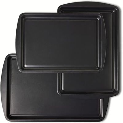 Amazon Antihaft-Backbleche 3-Teiliges Set, Stapelbar, Spülmaschinen- und Ofenfest Amazon Antihaft-Backbleche 3-Teiliges Set, Stapelbar, Spülmaschinen- und Ofenfest