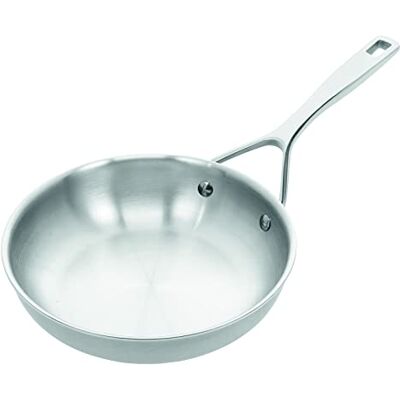 demeyere Essential 5 Bratpfanne aus Edelstahl fuer Induktion und anderen Herdarten, Pfanne aus pflegeleichtem poliertem 5-lagigen Edelstahl, 30 Jahre Qualitaets-Garantie, 20 cm gross demeyere Essential 5 Bratpfanne aus Edelstahl fuer Induktion und anderen Herdarten, Pfanne aus pflegeleichtem poliertem 5-lagigen Edelstahl, 30 Jahre Qualitaets-Garantie, 20 cm gross