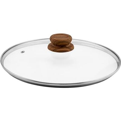 Livington Copper & Stone Pfannen Deckel - 28cm - gleichmäßige Hitzeverteilung Glas 28cm Livington Copper & Stone Pfannen Deckel - 28cm - gleichmäßige Hitzeverteilung Glas 28cm