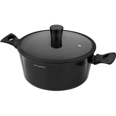 Florina Aluminium Topf (6,1 l) 28 cm I Kochtopf MAGNUM mit Silikon Glasdeckel I Antihaftbeschichtet I Topf mit Softtouch Griffen I Nudeltopf, Suppentopf, Fleischtopf I Für alle Herdarten & Induktion Florina Aluminium Topf (6,1 l) 28 cm I Kochtopf MAGNUM mit Silikon Glasdeckel I Antihaftbeschichtet I Topf mit Softtouch Griffen I Nudeltopf, Suppentopf, Fleischtopf I Für alle Herdarten & Induktion