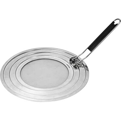 Westmark Spritzschutz, Für Töpfe und Pfannen mit Ø 20, 24 und 28 cm, Hitzeisolierter Griff, Rostfreier Edelstahl, Exclusiv, Silber/Schwarz, 12192270 Westmark Spritzschutz, Für Töpfe und Pfannen mit Ø 20, 24 und 28 cm, Hitzeisolierter Griff, Rostfreier Edelstahl, Exclusiv, Silber/Schwarz, 12192270