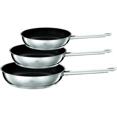 RÖSLE Pfannen-Set PUREELEMENTS 3-teilig, 20/24/28 cm, Antihaftversiegelung Edelstahl 18/10, kratzfeste ProResist Beschichtung, induktionsgeeignet, backofenfest, spülmaschinengeeignet, silbern RÖSLE Pfannen-Set PUREELEMENTS 3-teilig, 20/24/28 cm, Antihaftversiegelung Edelstahl 18/10, kratzfeste ProResist Beschichtung, induktionsgeeignet, backofenfest, spülmaschinengeeignet, silbern