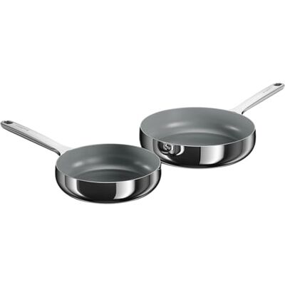 Berghoff Home Pfannenset 2-tlg. Antihaft-Pfanne ohne PFAS – beschichtete Pfannen – Edelstahlpfanne – Frying Pan Universalpfannen für alle Herdarten Berghoff Home Pfannenset 2-tlg. Antihaft-Pfanne ohne PFAS – beschichtete Pfannen – Edelstahlpfanne – Frying Pan Universalpfannen für alle Herdarten