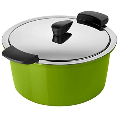 KUHN RIKON HOTPAN Kochtopf mit Deckel mit Thermoschüssel zum Essen warmhalten, Grün, 3 Liter, 22 cm, dampfgaren, warmhalten, induktionsgeeignet, Edelstahl, Stainless Steel KUHN RIKON HOTPAN Kochtopf mit Deckel mit Thermoschüssel zum Essen warmhalten, Grün, 3 Liter, 22 cm, dampfgaren, warmhalten, induktionsgeeignet, Edelstahl, Stainless Steel