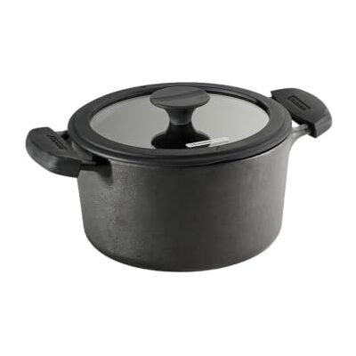 Tramontina Titanex Gusseisen Bräter, Ø 20 cm, 3,1 L, Pre-Seasoned Gusseisen, Pre-Seasoned, Backofengeeignet bis 230°C, Optimale Wärmeleitung. Energieeffizient, Ergonomisch, Inkl. Glasdeckel Tramontina Titanex Gusseisen Bräter, Ø 20 cm, 3,1 L, Pre-Seasoned Gusseisen, Pre-Seasoned, Backofengeeignet bis 230°C, Optimale Wärmeleitung. Energieeffizient, Ergonomisch, Inkl. Glasdeckel