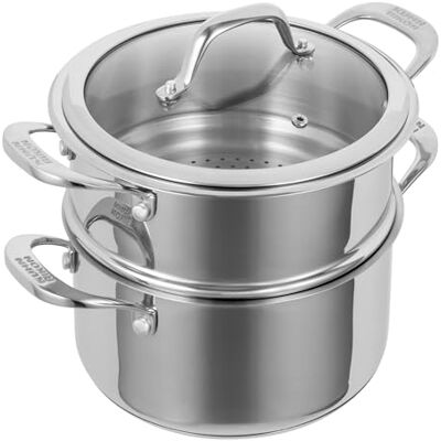 KUHN RIKON Dampfgarer Edelstahl 3,1 l 20 cm Kasserolle Induktion KUHN RIKON Dampfgarer Edelstahl 3,1 l 20 cm Kasserolle Induktion