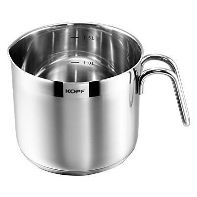 Kopf Milchtopf Josie Ø 14 cm Höhe 12 cm 1,5 Liter Edelstahl Induktion Kopf Milchtopf Josie Ø 14 cm Höhe 12 cm 1,5 Liter Edelstahl Induktion