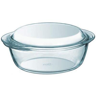 Pyrex Runde Kasserolle mit Deckel 1,3 l/Essentials Pyrex Runde Kasserolle mit Deckel 1,3 l/Essentials