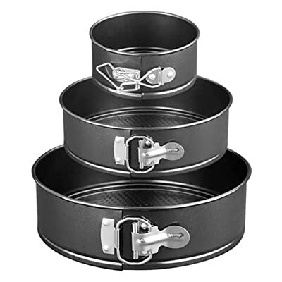 DUO 3 stücke Springform Runde Pfannen Kuchenform Set Backen Babe Blechtablett Backformen Kuchen Formen Backenwerkzeug (12 18.5 22cm 3pcs) DUO 3 stücke Springform Runde Pfannen Kuchenform Set Backen Babe Blechtablett Backformen Kuchen Formen Backenwerkzeug (12 18.5 22cm 3pcs)