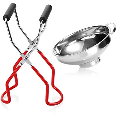 com-four ® 2-teiliges Einkoch-Set aus Glasheber und Einmachtrichter com-four ® 2-teiliges Einkoch-Set aus Glasheber und Einmachtrichter